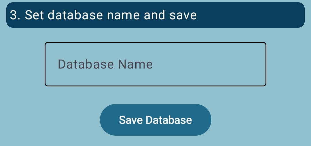 Save Database
